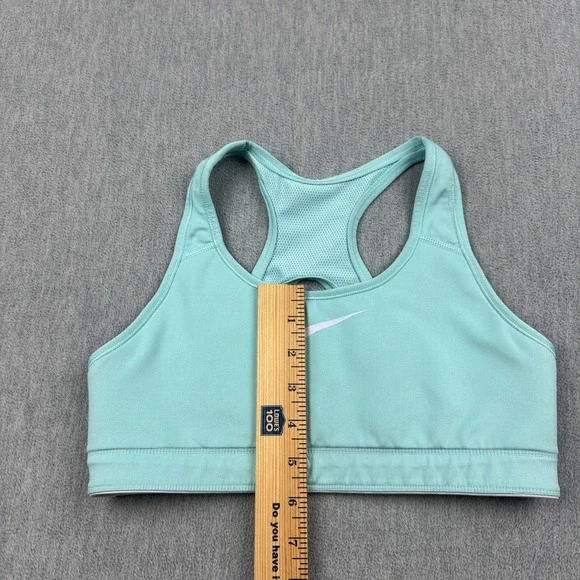 Nike Sports Bra Womens Large Green White Reversible Workout Yoga Gym Unpadded‎ - Picture 5 of 10